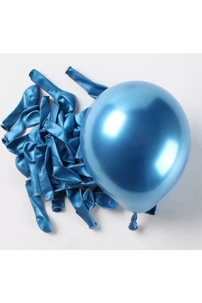 BALON DİYARI Balloon Land 5 Inch Mini Chrome Mirrored Balloon 25 Pieces
