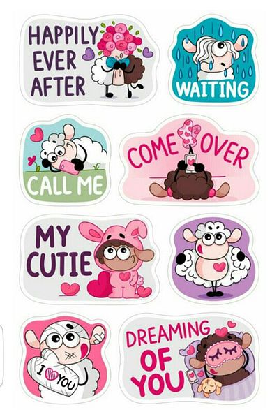Sticksy Funny Sheep Stickerphone Laptop Notebook Tablet Notebook Flask Sticker Sticker St1098