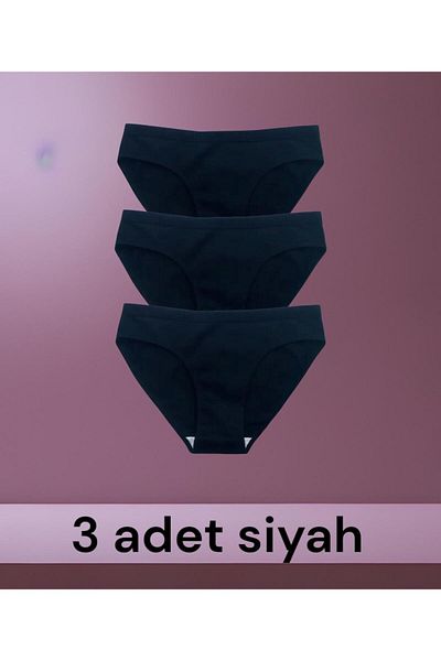 İmpavido Chiloți Bikini 3 Piese Camisole Neagră Bumbac Lycra