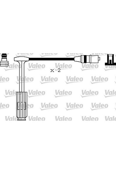 VALEO Ignition Wire Set for Mercedes M111 W202 S202 C208 A208 W210 S210 W163 R170 Gnzrz