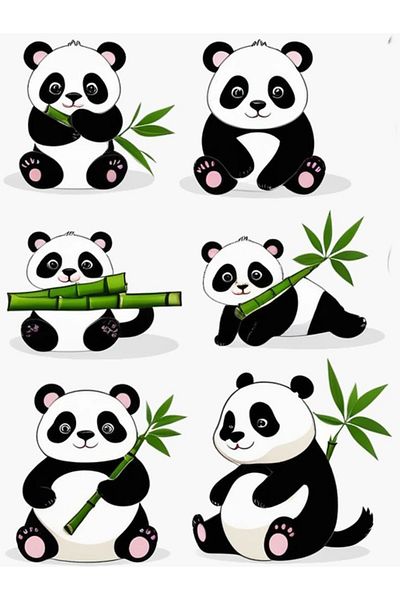 Sticksy Panda Stickerphone Laptop Notebook Tablet Notebook Flask Sticker Sticker St1084