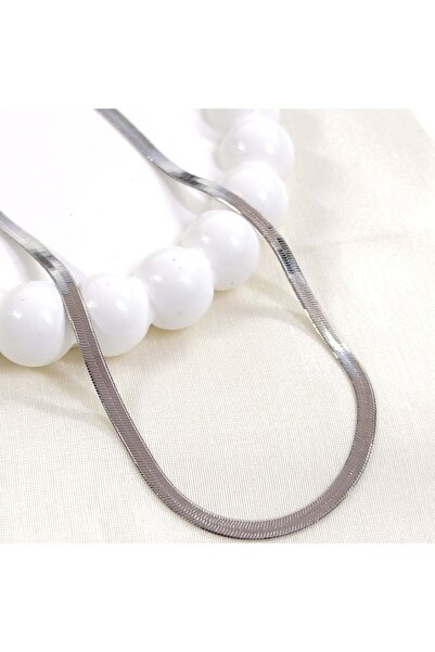 Güler Yüzlü Silver XUPING سلسلة ياسي 5 ملم بيضاء 50 سم