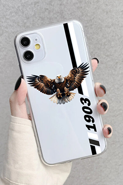 3GEN CASE iPhone 11 Compatible Fan Patterned Transparent Silicone Case