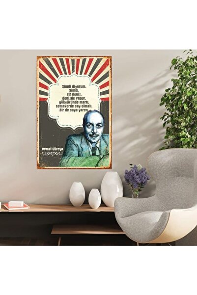 DURUSOY Ξύλινη ρετρό αφίσα από MDF, Αστεία αποφθέγματα, Γραφές τοίχου, Τοπίο,...