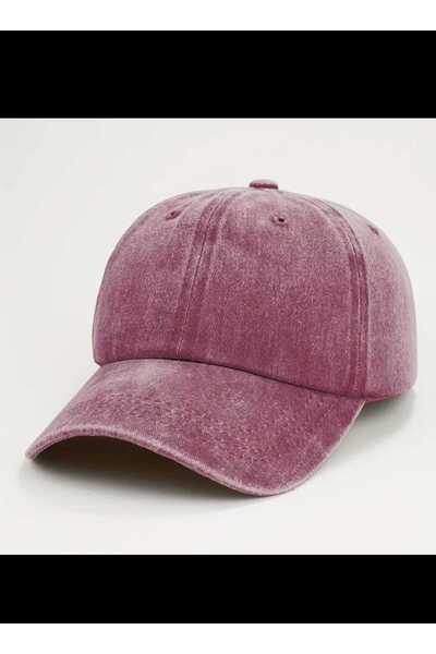 Betülce Șapcă de culoare solidă New Trend Distressed Unisex Hat