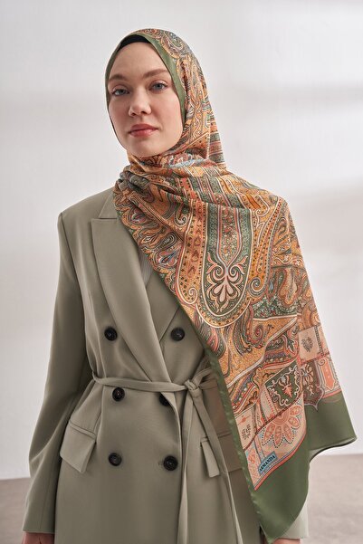 ARMANDA Етнічний шарф Vual Mystigue Desen Спеціальна серія - Haki Dore
