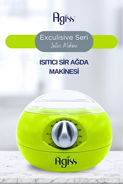 AGISS Exclusive Seri, Sir Ağda Isıtma Makinesi - Hızlı Isınma, Kolay Kullanım, Yeşil Renk