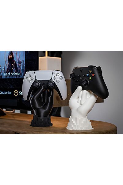 stdeta 2 Adet Dekoratif Joystick Standı Kol Tutucu Xbox/Ps4/Ps5 Uyumlu