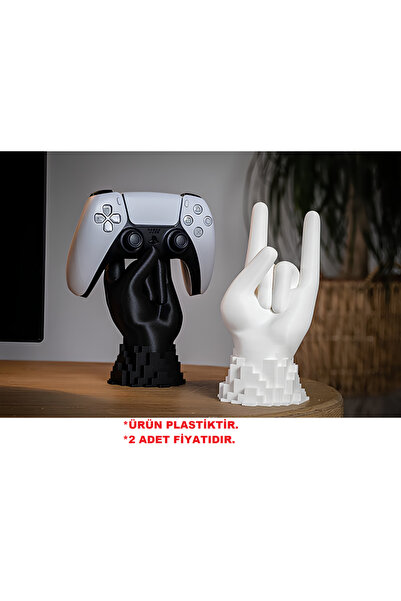 stdeta 2 Adet Dekoratif Joystick Standı Kol Tutucu Xbox/Ps4/Ps5 Uyumlu