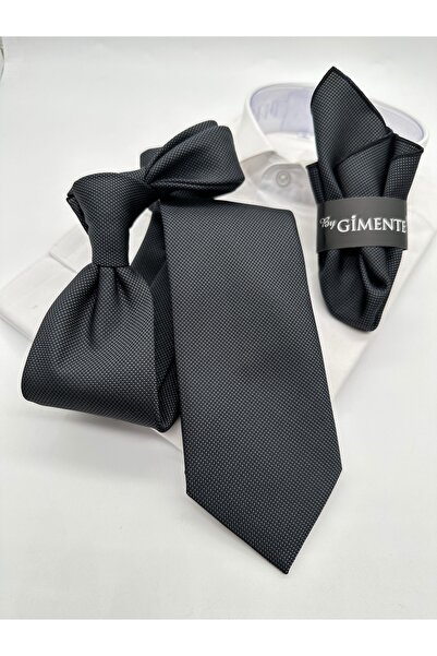 Gutiero Classic Handkerchief Tie with Smoked Sand Pattern