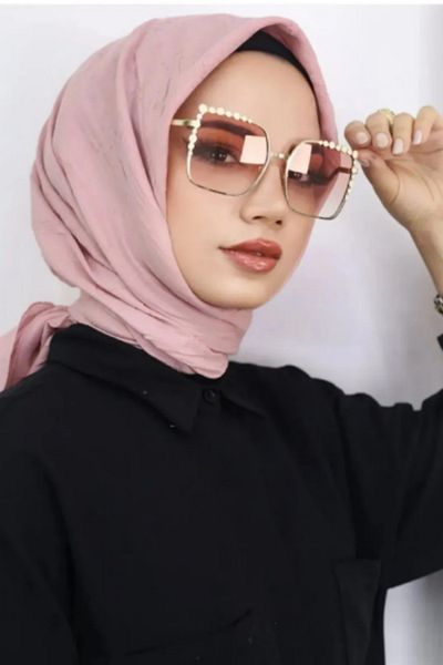 Melodi Scarf Eșarfă practică Bamboo Knit pentru femei - Hijab Powder