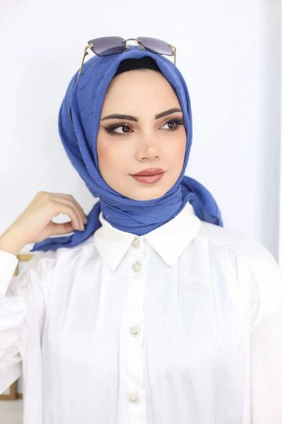 Melodi Scarf Eșarfă practică pentru femei Indigo Hijab Bamboo