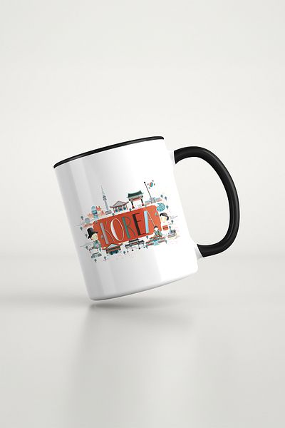 feinas Black Porcelain Mug - Travel
