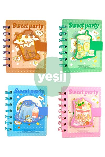 YEŞİL KIRTASİYE Mini blocnotes Sweet Party 1 bucată