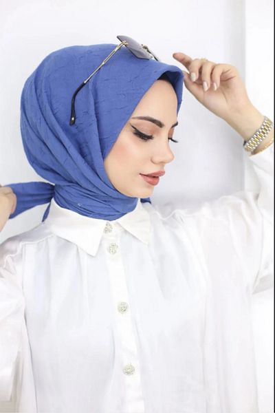 Melodi Scarf Eșarfă practică pentru femei Indigo Hijab Bamboo