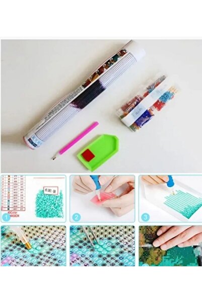 bilteknik 5d elmas boncuk boyama