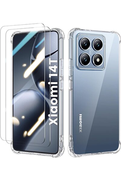 Nezih Case Xiaomi 14T Kılıf Köşe Korumalı Darbelere Dayanıklı Sert Kapak Ve K...