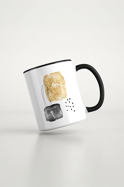 feinas Art Art Black Porcelain Mug