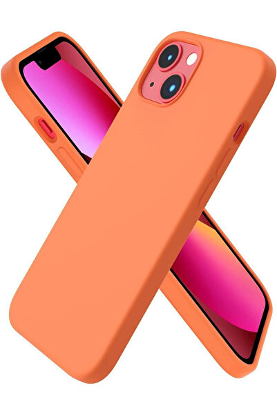 MCASERING حافظة إطلاق متوافقة مع هاتف آيفون 13 باللون البرتقالي