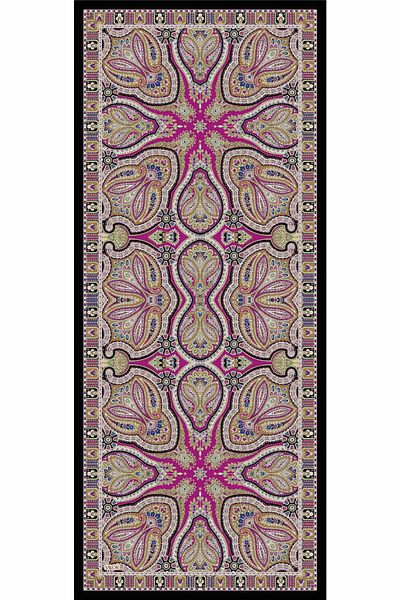 VALORSCARF Hyacinth Patterned Rustic Shawl