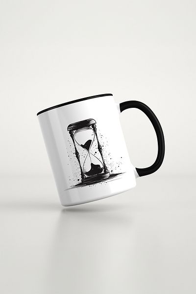 feinas كوب بورسلين أسود من Art Art