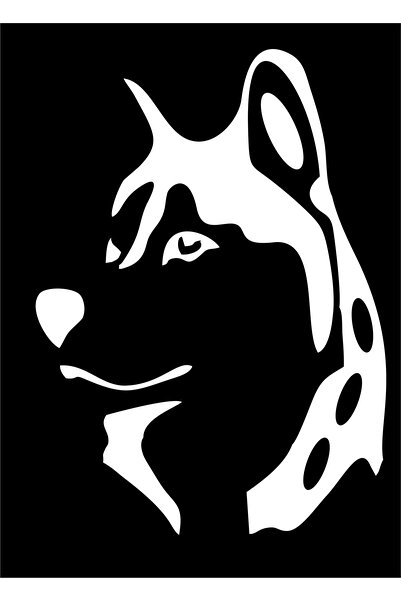 Birim Matbaa Single Wolf Car Sticker(14X19 cm)