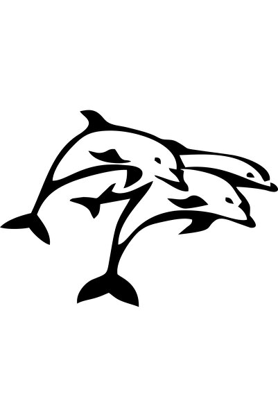 Birim Matbaa Ziplayan Dolphins Nabiz2 Auto Sticker(18X25Cm)