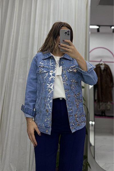 Daves Light Blue Design Denim Jacket