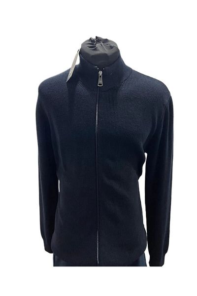 SÜVARİ Normal Mold Non-Pumping Fabric Half Fisher Collar Fitted Knit Cardigan