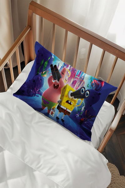 Spongebob And Patrick Patterned 2 PillowcasesTlayk-266
