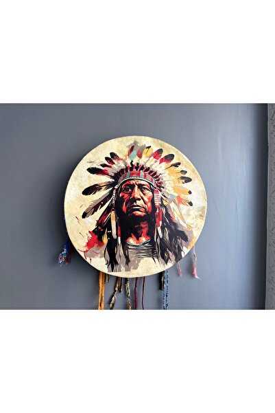 SULTANMUSİCALSHOP Şaman davulu(60cm)kam davulu,shaman drum,geleneksel çalgı
