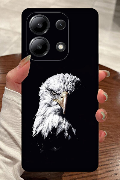 Xiaomi Redmi Note 13 Pro 4G Futbol Takımı - Kartal Desenli Kamera Korumalı HD Baskılı Silikon Kılıf
