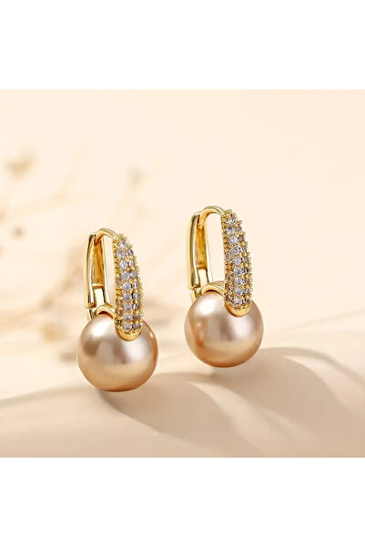 Purple Adv Purple Jewellery İnci Taşlı Küpe