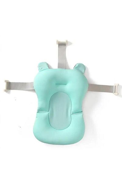 Fab N Funky Baby Bather with Straps, Comfortable Material, Safe for Baby, Lightweight, 0 Months+, Blue