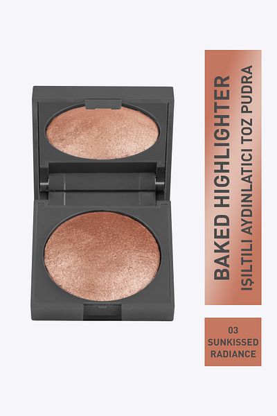 Alix Avien Shimmer Illuminator Baked Highlighter 03 - Sunkıssed Radiance 11G