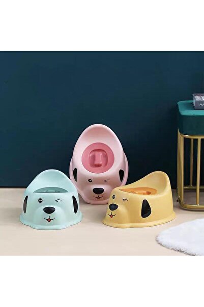 Fab N Funky Puppy Face Printed Potty Chair with Lid, Raised Backrest, Lightwe...