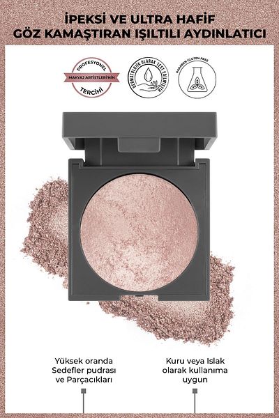 Alix Avien 11 G Baked Highlighter 01 Sparkling Ivory - Shimmer Illuminator
