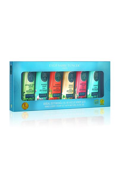 Eyüp Sabri Tuncer Natural Olive Oil Hand and Body Cream 50 ml - Gift Set of 6