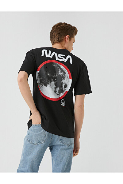 Koton Nasa Oversize Tişört Lisanslı Baskılı