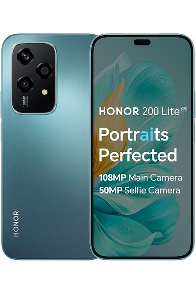 HONOR 200 لايت، 5G ثنائي الشريحة، ذاكرة وصول عشوائي 8 جيجابايت، ذاكرة تخزين داخلية 256 جيجابايت، كاميرا خلفية ثلاثية 108 ميجابكسل، لون سماوي - إصدار عالمي