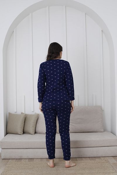 FAMES PİJAMA Uzunkol Personality Women's Pajama Set