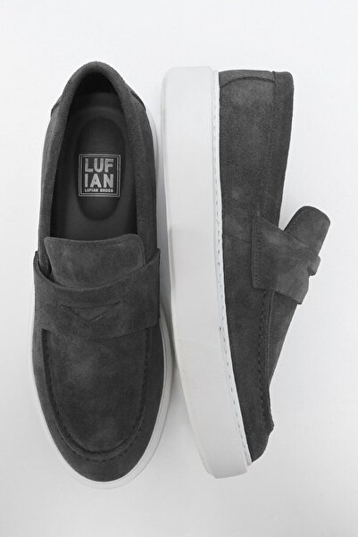 Lufian Bağcıksız Comfort Taban Günlük Erkek Sneaker Gri