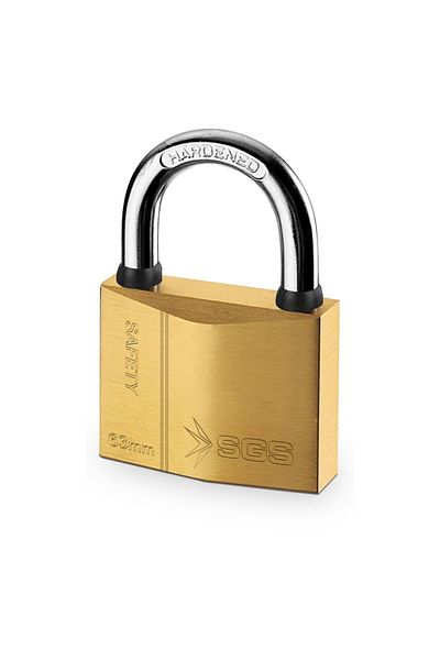 SGS Padlock Yellow Coating 75mm