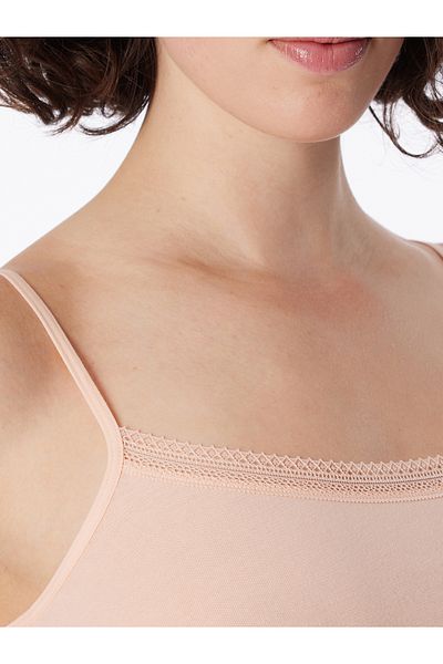 Schiesser Spaghettitop Cotton Lace Spaghetti-Top Unterhemd Unterziehtop