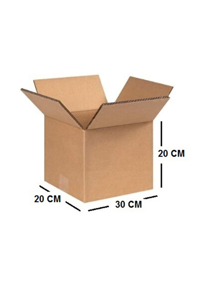 AMBALAJ MARKT Çift Oluklu Nakliye Kolisi 30x20x20 Cm Esmer Bc Dalga 10 Adet