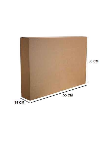 AMBALAJ MARKT Çift Oluklu Bilgisayar Ve Tv Kolisi 55x14x36 Cm Bc Dalga 10 Adet