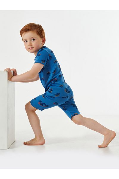 Schiesser Pyjama Love Cotton Schlafanzug Schlafmode Bequem
