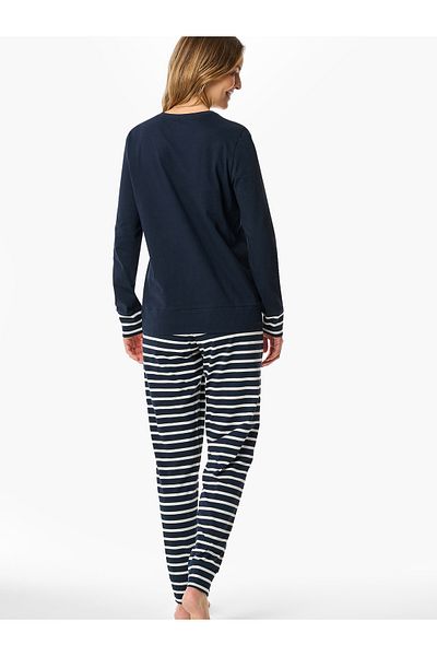 Schiesser Pyjama Casual Essentials Schlafanzug Schlafmode Bequem