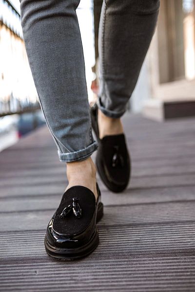 Chekich Kömen Ch002 Rst Loafer - Men's Black Verniciata Shoes