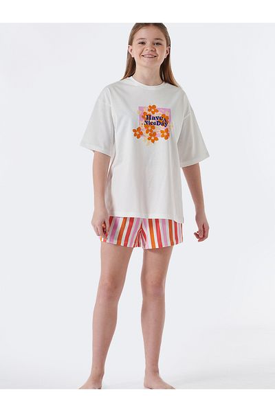 Schiesser Pyjama Organic Cotton Schlafanzug Schlafmode Bequem